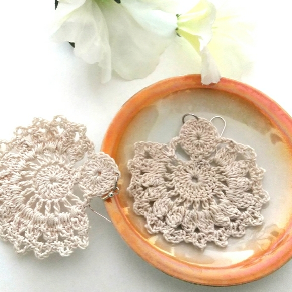 Jewelry - ❇️ Earrings Lace Handmade lightweight crochet